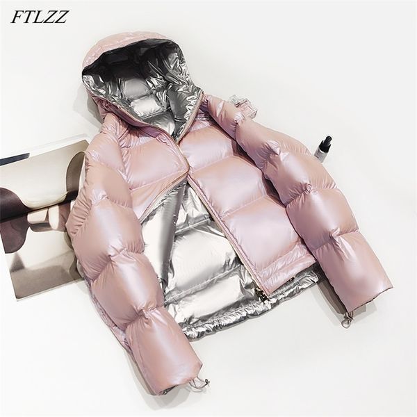 winter women bright color double sided down jacket artificial fur collar 90% white duck coat loose snow outwear 210430, Black
winter women bright color double sided down jacket artificial fur collar 90% white duck coat loose snow outwear 210430, Black