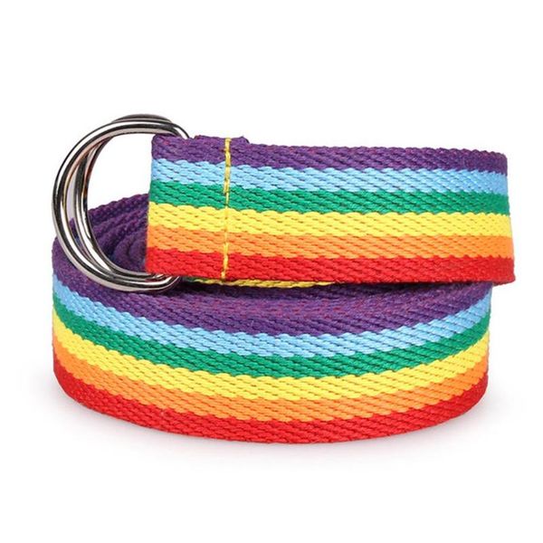 belts double ring d-type buckle rainbow strip webbing casual wild super long decorative canvas belt unisex, Black;brown
belts double ring d-type buckle rainbow strip webbing casual wild super long decorative canvas belt unisex, Black;brown