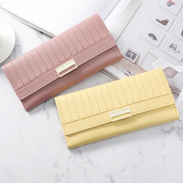 purse simple long lady's korean buckle multi card large capacity zipper student pocket, White
purse simple long lady's korean buckle multi card large capacity zipper student pocket, White