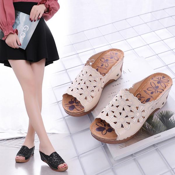 slippers woman flip flops 2021 summer women's fashion casual hollow out high heels thick platforms shoes slippers#g20, Black
slippers woman flip flops 2021 summer women's fashion casual hollow out high heels thick platforms shoes slippers#g20, Black