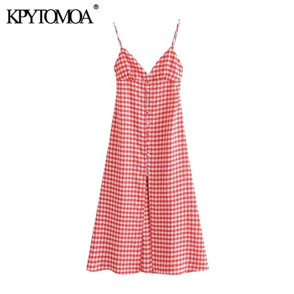 women chic fashion with buttons plaid midi dress vintage backless bow tied thin straps female dresses vestidos 210421, Black;gray
women chic fashion with buttons plaid midi dress vintage backless bow tied thin straps female dresses vestidos 210421, Black;gray