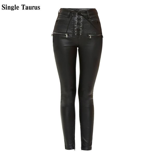 womans pu pants high waist lace up bandage fall winter short plush street skinny leather black pencil for women women's jeans, Blue
womans pu pants high waist lace up bandage fall winter short plush street skinny leather black pencil for women women's jeans, Blue
