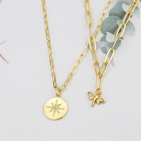 chains romantic zircon crescent dragonfly pendant necklace gold color double layered chain party statement neck jewelry gift, Silver
chains romantic zircon crescent dragonfly pendant necklace gold color double layered chain party statement neck jewelry gift, Silver