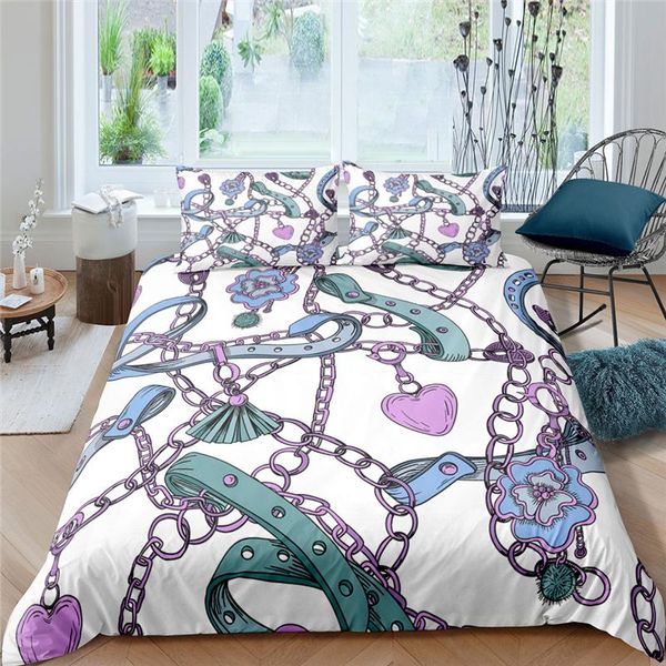 bedding sets home living luxury 3d belts and chains print 2/3pcs soft duvet cover pillowcase kid set king eu/us/au size
bedding sets home living luxury 3d belts and chains print 2/3pcs soft duvet cover pillowcase kid set king eu/us/au size