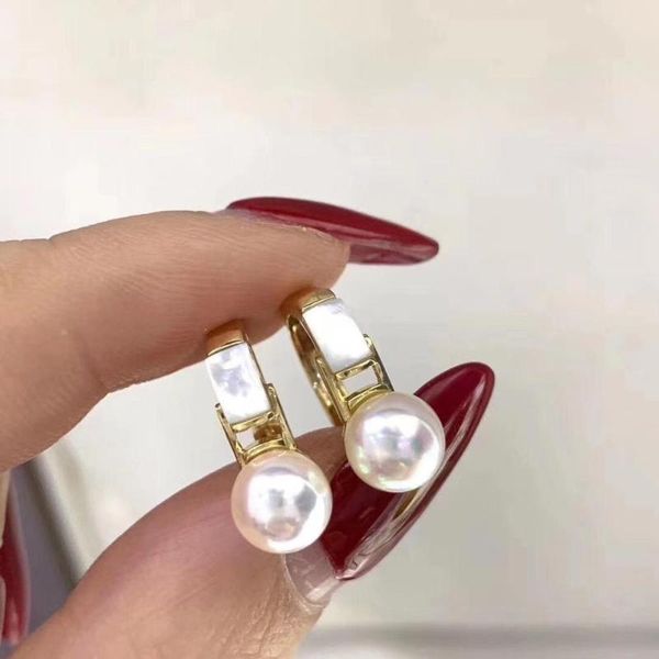 pearl earrings fine jewelry 925 sterling silver round 6-7mm nature fresh water white pearls stud for women, Golden;silver
pearl earrings fine jewelry 925 sterling silver round 6-7mm nature fresh water white pearls stud for women, Golden;silver