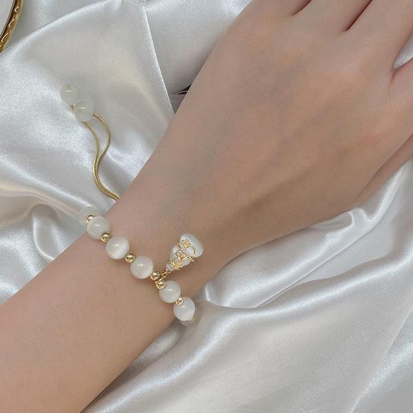 charm bracelets cat's eye gourd girlfriends bracelet female simple ins cold wind hand jewelry, Golden;silver
charm bracelets cat's eye gourd girlfriends bracelet female simple ins cold wind hand jewelry, Golden;silver