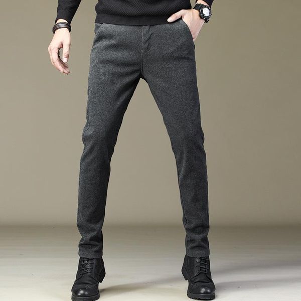 men's pants autumn winter casual men cotton fashion business slim fit straight plus velvet warm solid color trousers 792, Black
men's pants autumn winter casual men cotton fashion business slim fit straight plus velvet warm solid color trousers 792, Black