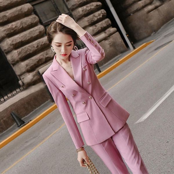 women's two piece pants 2021 spring autumn women casual solid 2 set lady button blazer high waist straight pant suit female vintage chi, White
women's two piece pants 2021 spring autumn women casual solid 2 set lady button blazer high waist straight pant suit female vintage chi, White