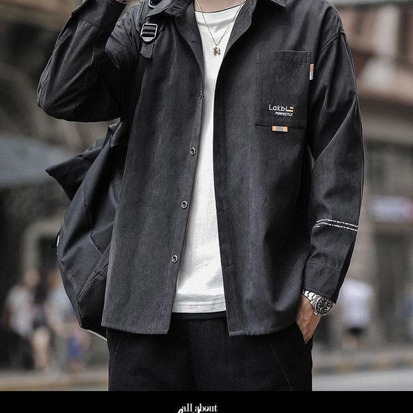men's dress shirts denim hawaiian long sleeve shirt light casual jacket coat spring autumn 2021 fashion brand tooling camisa streetwear, White;black
men's dress shirts denim hawaiian long sleeve shirt light casual jacket coat spring autumn 2021 fashion brand tooling camisa streetwear, White;black