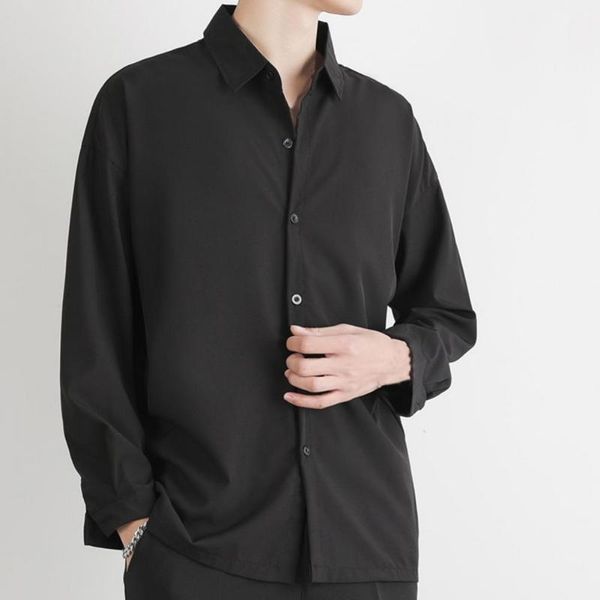 men's casual shirts 2021 thin regular fit long sleeve shirt turn-down collar soft buttons closure simple solid color men top, White;black
men's casual shirts 2021 thin regular fit long sleeve shirt turn-down collar soft buttons closure simple solid color men top, White;black