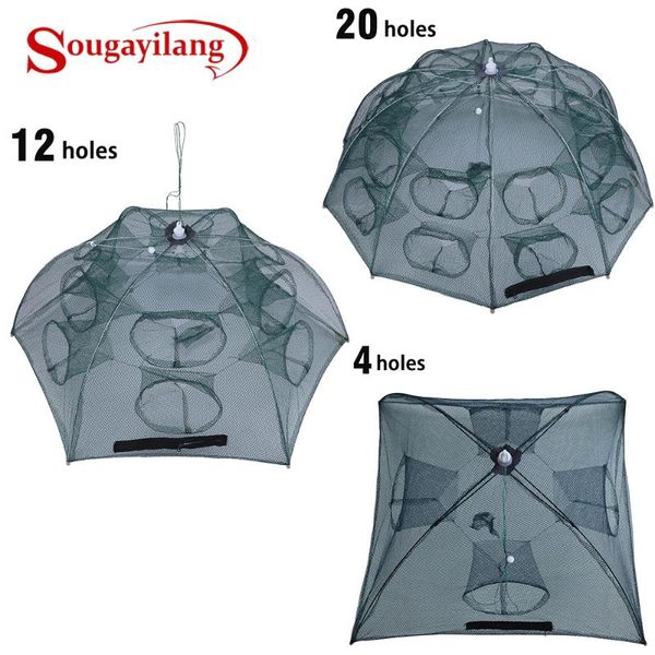 fishing accessories sougayilang 4-20 holes automatic net nylon foldable catch fish trap for fishes shrimp minnows cast mesh equipm
fishing accessories sougayilang 4-20 holes automatic net nylon foldable catch fish trap for fishes shrimp minnows cast mesh equipm