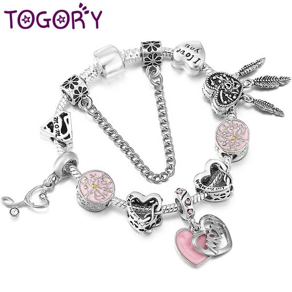 charm bracelets togory silver color snake chain with heart mom beads bangles for mother women men simple jewelry gift, Golden;silver
charm bracelets togory silver color snake chain with heart mom beads bangles for mother women men simple jewelry gift, Golden;silver
