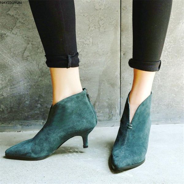 women genuine leather pointed toe high heel wedding party pumps shoes low casual lace up office ankle boots dress, Black
women genuine leather pointed toe high heel wedding party pumps shoes low casual lace up office ankle boots dress, Black