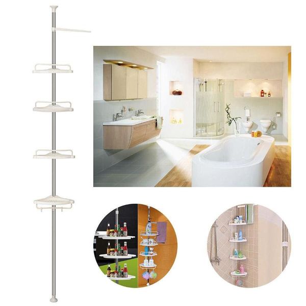bathroom shelves adjustable 4 tier corner shower shelf rack caddy organiser 192-310cm rust-pole stainless steel+pp
bathroom shelves adjustable 4 tier corner shower shelf rack caddy organiser 192-310cm rust-pole stainless steel+pp