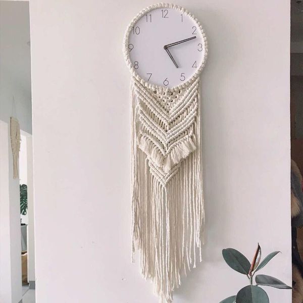 wall clocks nordic macrame selling 2021 products modern decor farmhouse office clock
wall clocks nordic macrame selling 2021 products modern decor farmhouse office clock