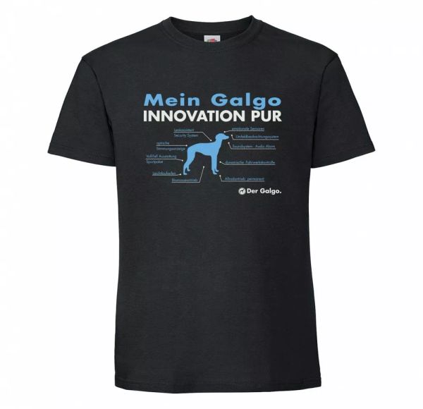 dog t-shirt innovation dog motif espanol spanish greyhound, White;black