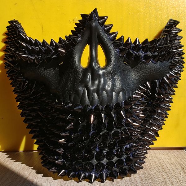 handmade festival steampunk silver skull rivet spike mask drag queen halloween costume gogo dancer accessories
handmade festival steampunk silver skull rivet spike mask drag queen halloween costume gogo dancer accessories