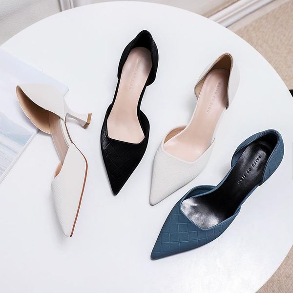 dress shoes 2021 spring women two-piece high heels thin hoof heel ladies weave soft leather office career wedding pumps, Black
dress shoes 2021 spring women two-piece high heels thin hoof heel ladies weave soft leather office career wedding pumps, Black