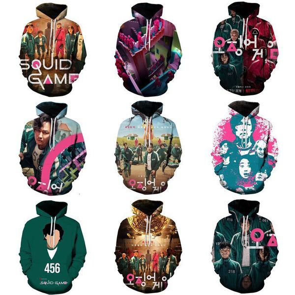 film and television squid game 3d digital printing hooded comfortable sweater large size for sale, Black
film and television squid game 3d digital printing hooded comfortable sweater large size for sale, Black