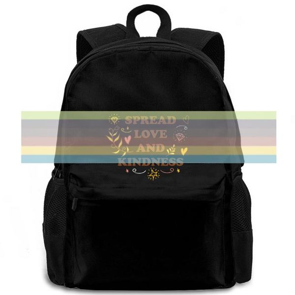 backpack spread love and kindness brand brand- base women men laptravel school student 
backpack spread love and kindness brand brand- base women men laptravel school student