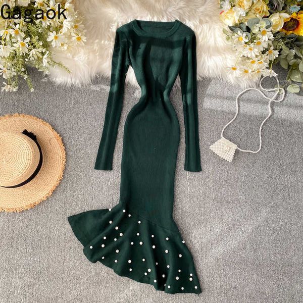 women office lady dress early spring solid o-neck sheath empire stretch midi beaded slim female fashion dresses 210531, Black;gray
women office lady dress early spring solid o-neck sheath empire stretch midi beaded slim female fashion dresses 210531, Black;gray
