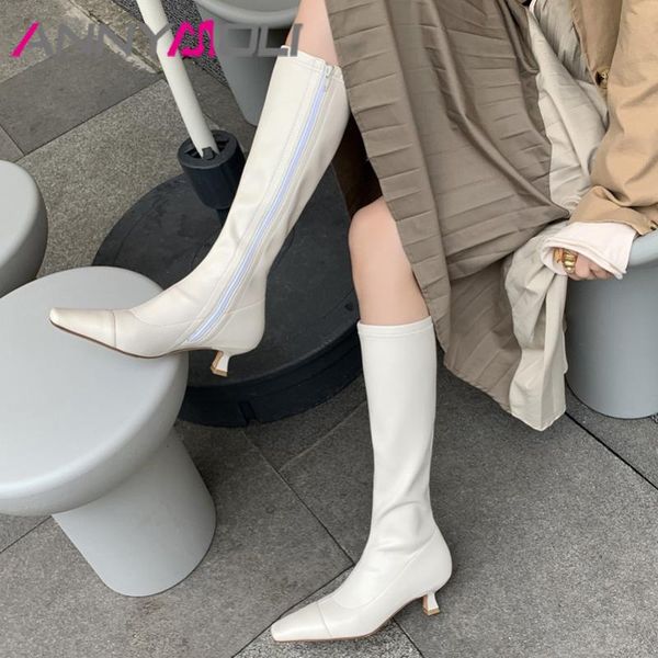 boots annymoli women knee high zipper mid heel long square toe stiletto heels ladies slim autumn winter beige 33-40, Black
boots annymoli women knee high zipper mid heel long square toe stiletto heels ladies slim autumn winter beige 33-40, Black