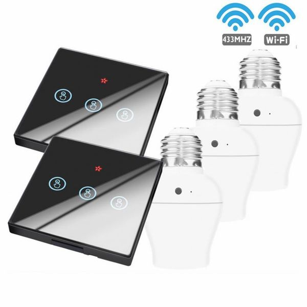 smart home control 1/2/3 gang 433mhz touch wireless wall switch light rf remote 110v 220v panel dropship
smart home control 1/2/3 gang 433mhz touch wireless wall switch light rf remote 110v 220v panel dropship