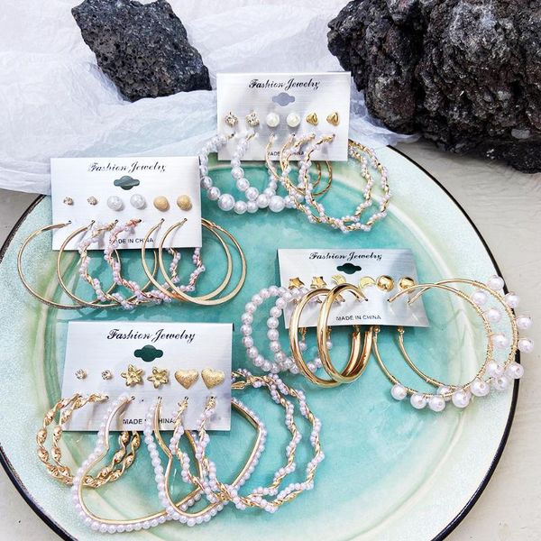 hoop & huggie women elegant white pearls round earrings girl birthday party big pearl circle wedding fashion jewelry, Golden;silver
hoop & huggie women elegant white pearls round earrings girl birthday party big pearl circle wedding fashion jewelry, Golden;silver