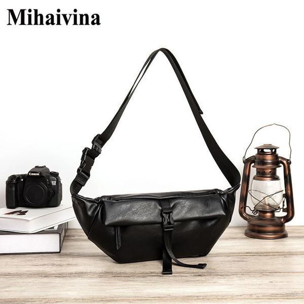 mihaivina fanny pack for women outdoor sport waist bag men chest bags black leather shoulder belt casual travel hip bum
mihaivina fanny pack for women outdoor sport waist bag men chest bags black leather shoulder belt casual travel hip bum