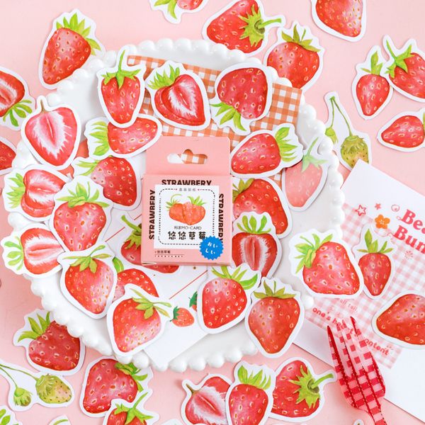 45 pcs/pack strawberries food decorative stickers for card making envelope seal diary scrapbooking journal laptop
45 pcs/pack strawberries food decorative stickers for card making envelope seal diary scrapbooking journal laptop