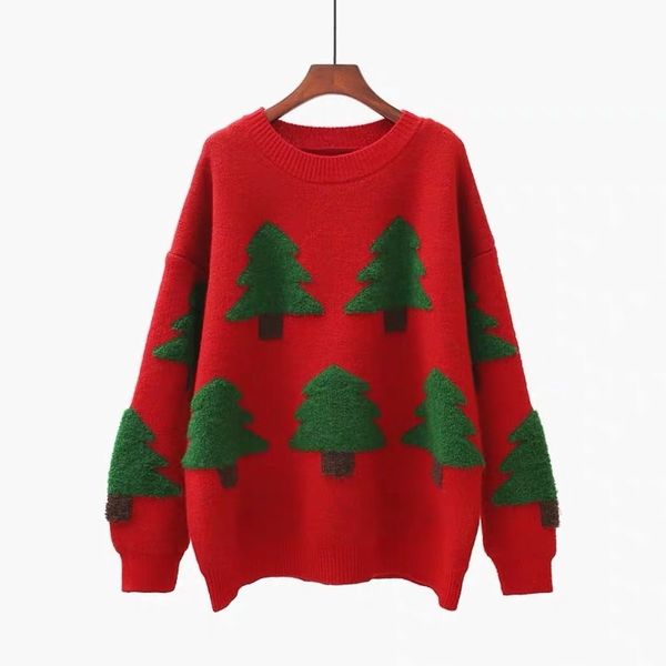 women's sweaters fashion students knitted winter clothes women pullovers thick warm christmas tree year sweater qccn, White;black
women's sweaters fashion students knitted winter clothes women pullovers thick warm christmas tree year sweater qccn, White;black