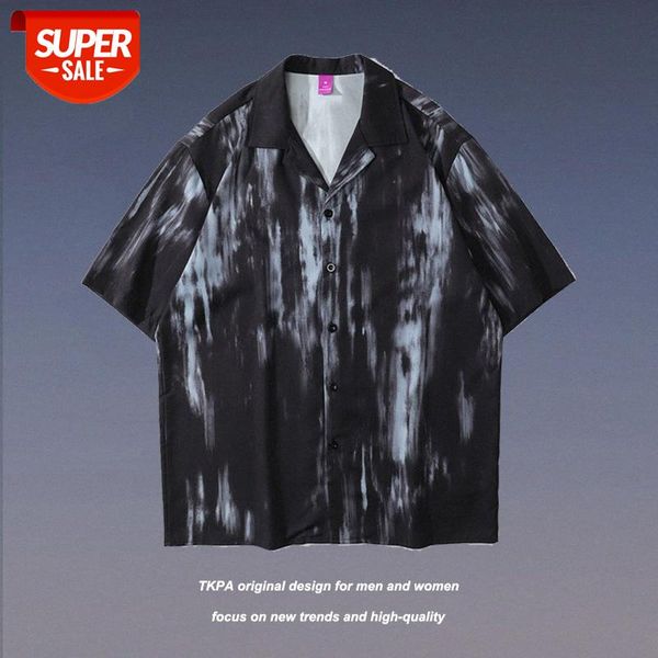 tkpa tie-dye gradient short-sleeved shirt male hip-hop overisz dark wind casual half-sleeved #mf8z, White;black
tkpa tie-dye gradient short-sleeved shirt male hip-hop overisz dark wind casual half-sleeved #mf8z, White;black