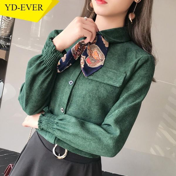 women's blouses & shirts corduroy solid women vintage blouse turn down collar pockets 2021 spring autumn elegant girl fashion shirt 694, White
women's blouses & shirts corduroy solid women vintage blouse turn down collar pockets 2021 spring autumn elegant girl fashion shirt 694, White