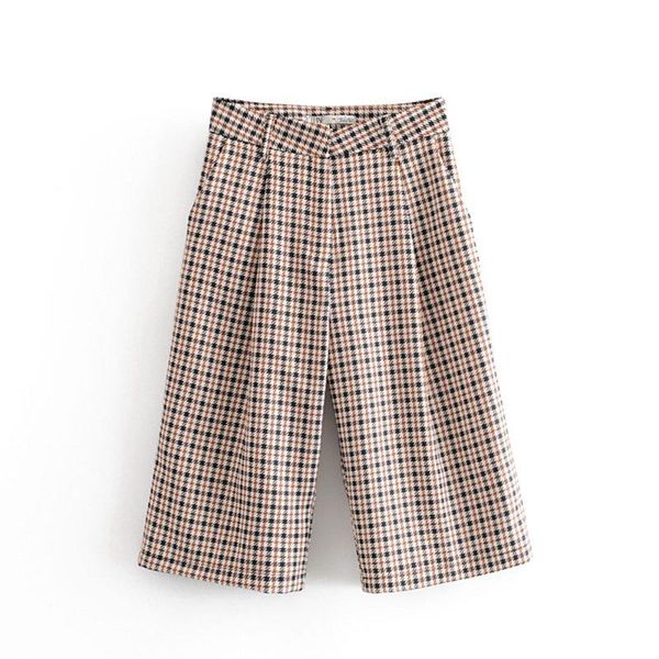 women's shorts 2021 this season fashionable all-around high waist long thousand bird pattern casual pleated decorative short, White;black
women's shorts 2021 this season fashionable all-around high waist long thousand bird pattern casual pleated decorative short, White;black