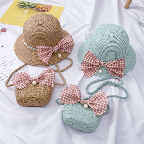 children's sun hat children's summer beach hat wave straw cool, Yellow 
children's sun hat children's summer beach hat wave straw cool, Yellow