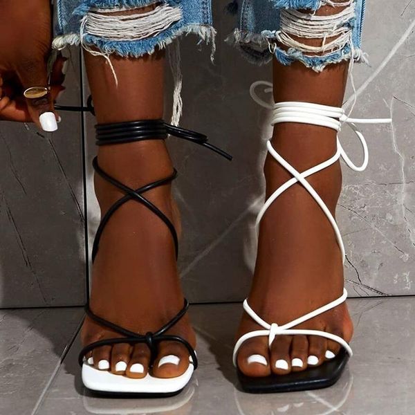 rimocy summer clip toe cross strap high heel sandal women mix color square gladiator sandals mujer non slip shoes size 35-42 dress, Black
rimocy summer clip toe cross strap high heel sandal women mix color square gladiator sandals mujer non slip shoes size 35-42 dress, Black