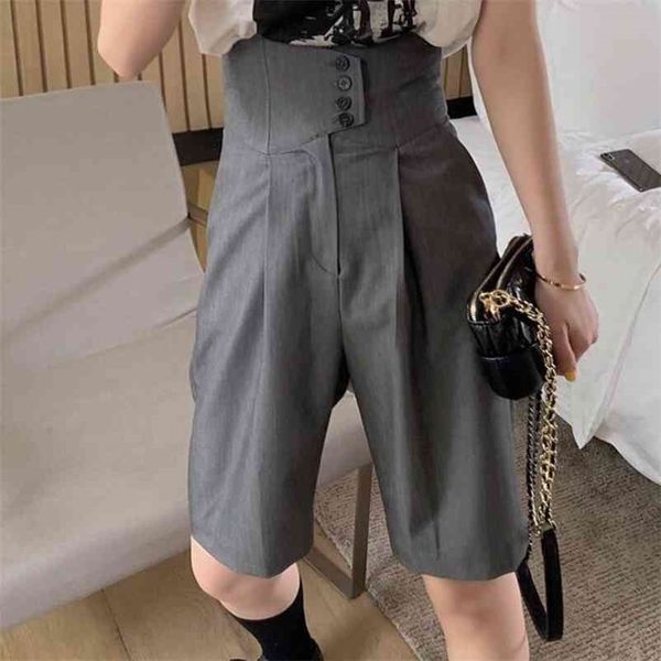 summer fashion high waist wide leg short loose straight casual knee length blazer 210621, White;black
summer fashion high waist wide leg short loose straight casual knee length blazer 210621, White;black