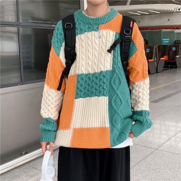 men's sweaters winter thick o-neck sweater men warm fashion casual knitted pullover korean loose long-sleeved mens jumper clothes, White;black
men's sweaters winter thick o-neck sweater men warm fashion casual knitted pullover korean loose long-sleeved mens jumper clothes, White;black