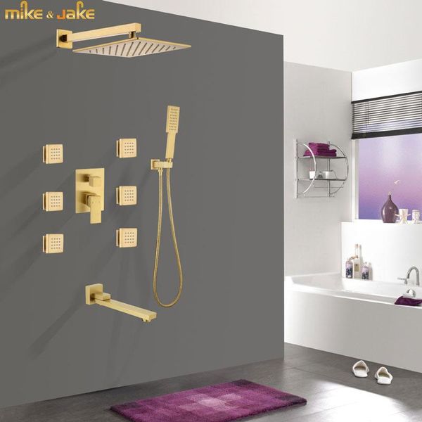 bathroom shower sets matte gold brush brass set bath rainfall side in wall bathtub mixer
bathroom shower sets matte gold brush brass set bath rainfall side in wall bathtub mixer