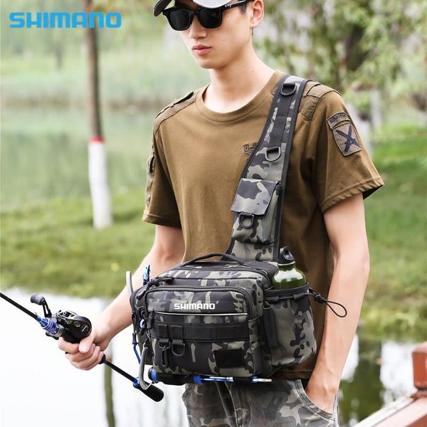 fishing accessories shimano multifunctional tackle bags single shoulder crossbody bag waist pack fish lures gear utility storage 
fishing accessories shimano multifunctional tackle bags single shoulder crossbody bag waist pack fish lures gear utility storage