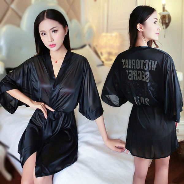 bathrobe pajamas ice nightgown middle sleeve lace temptation nightdress bathrobe silk fun home furnishing women's summer
bathrobe pajamas ice nightgown middle sleeve lace temptation nightdress bathrobe silk fun home furnishing women's summer