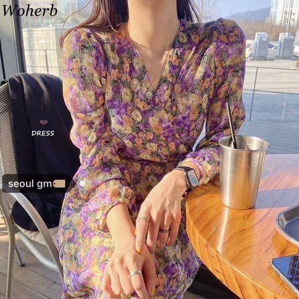 girls korean chic retro long sleeve dress sweet floral print women's purple chiffon dresses vestidos summer new 210417, Black;gray
girls korean chic retro long sleeve dress sweet floral print women's purple chiffon dresses vestidos summer new 210417, Black;gray
