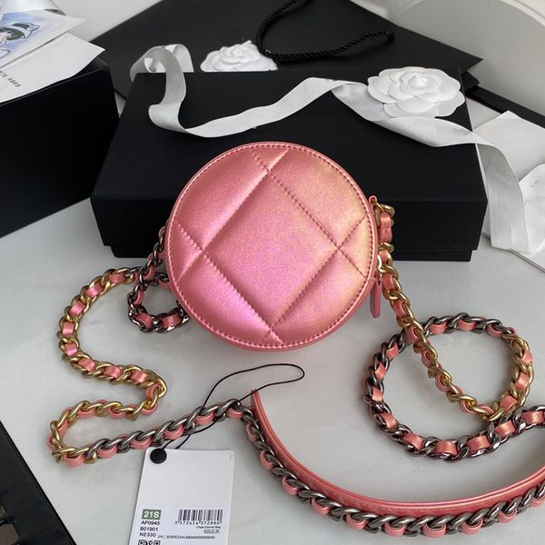 2021 Vintage 19 Round Circle Cowhide Bags Clutch On Chain Quilted Shoulder Crossbody Fringe Mini Vanity Interwoven Double Chains Hardwear Handle Luxury_handbags, Black
2021 Vintage 19 Round Circle Cowhide Bags Clutch On Chain Quilted Shoulder Crossbody Fringe Mini Vanity Interwoven Double Chains Hardwear Handle Luxury_handbags, Black
