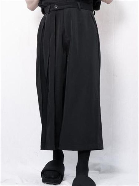 men's pants pant skirt wide leg spring and autumn asymmetric dark ultra loose large size slimming nine-minute, Black
men's pants pant skirt wide leg spring and autumn asymmetric dark ultra loose large size slimming nine-minute, Black