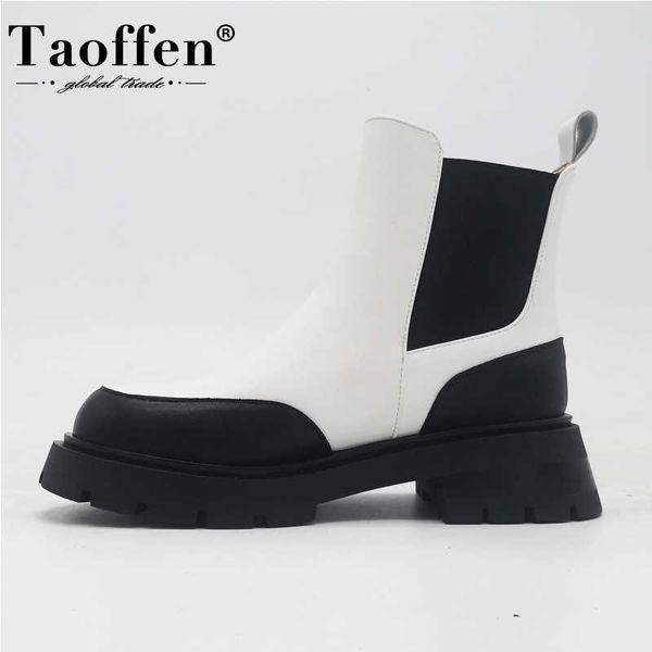 taoffen real leather ankle boots for women fashion platform winter shoes woman short boot office lady footwear size 34-41 210911, Black
taoffen real leather ankle boots for women fashion platform winter shoes woman short boot office lady footwear size 34-41 210911, Black