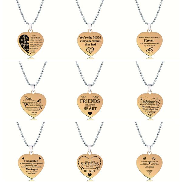 heart pendant necklace fashion accessories creative letter couple necklaces for women men jewelry friendship anniversary gift dhl, Silver
heart pendant necklace fashion accessories creative letter couple necklaces for women men jewelry friendship anniversary gift dhl, Silver
