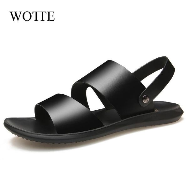 sandals wotte men leather 2021 sandale homme slippers split beach shoes hombre sandalia black extra plus size 38~44
sandals wotte men leather 2021 sandale homme slippers split beach shoes hombre sandalia black extra plus size 38~44