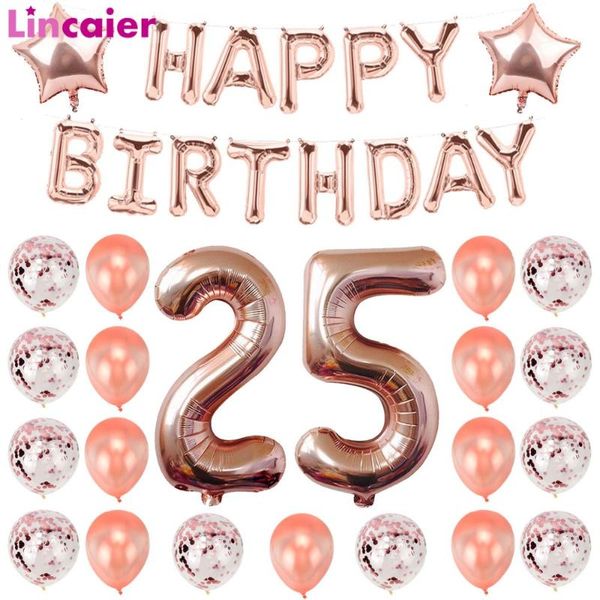 party decoration number 25 balloons happy birthday decorations years old 25th rose gold man woman 52 52th supplies
party decoration number 25 balloons happy birthday decorations years old 25th rose gold man woman 52 52th supplies