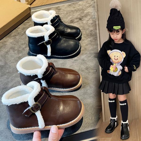 boots girl' padded warm cotton shoes children fashion kids boys ankle boot for winter non-slip brown black 3-11t, Black;grey
boots girl' padded warm cotton shoes children fashion kids boys ankle boot for winter non-slip brown black 3-11t, Black;grey