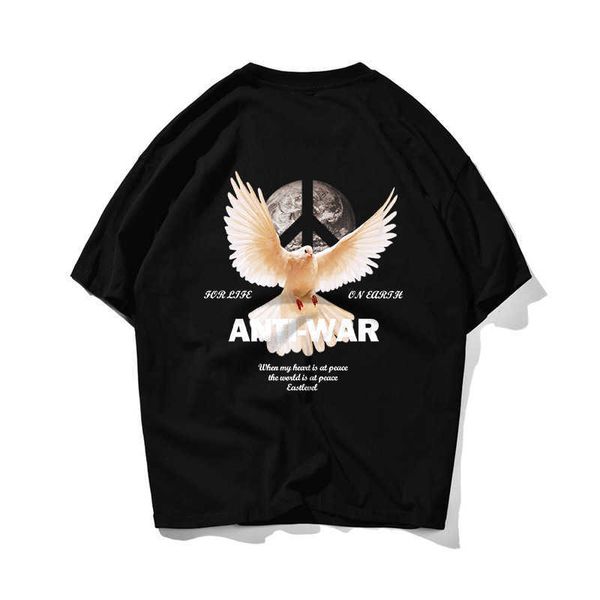 peace hip hop oversize t shirt men streetwear anti-war american tshirt short sleeve cotton loose hiphop t-shirt couple 210603, White;black
peace hip hop oversize t shirt men streetwear anti-war american tshirt short sleeve cotton loose hiphop t-shirt couple 210603, White;black